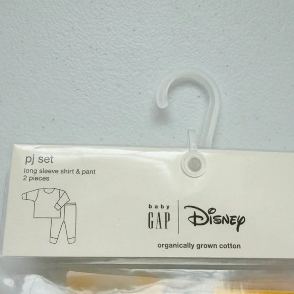 Gap x Disney‎ Colorful Rainbow Mickey Long Sleeve PJs Pajamas Organic Cotton 2Y